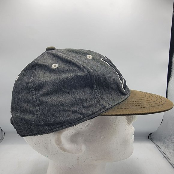 Neff Hat Adults Adjustable Snapback Gray Black Embroidered Logo Baseball Cap - Picture 4 of 9